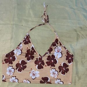 SHEIN crop halter top